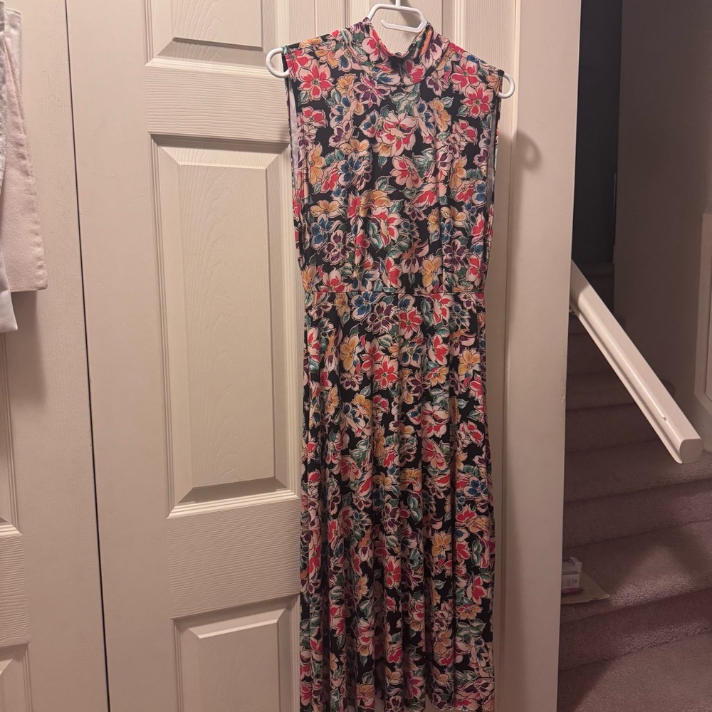 Zara Multicolor Floral Maxi Dress